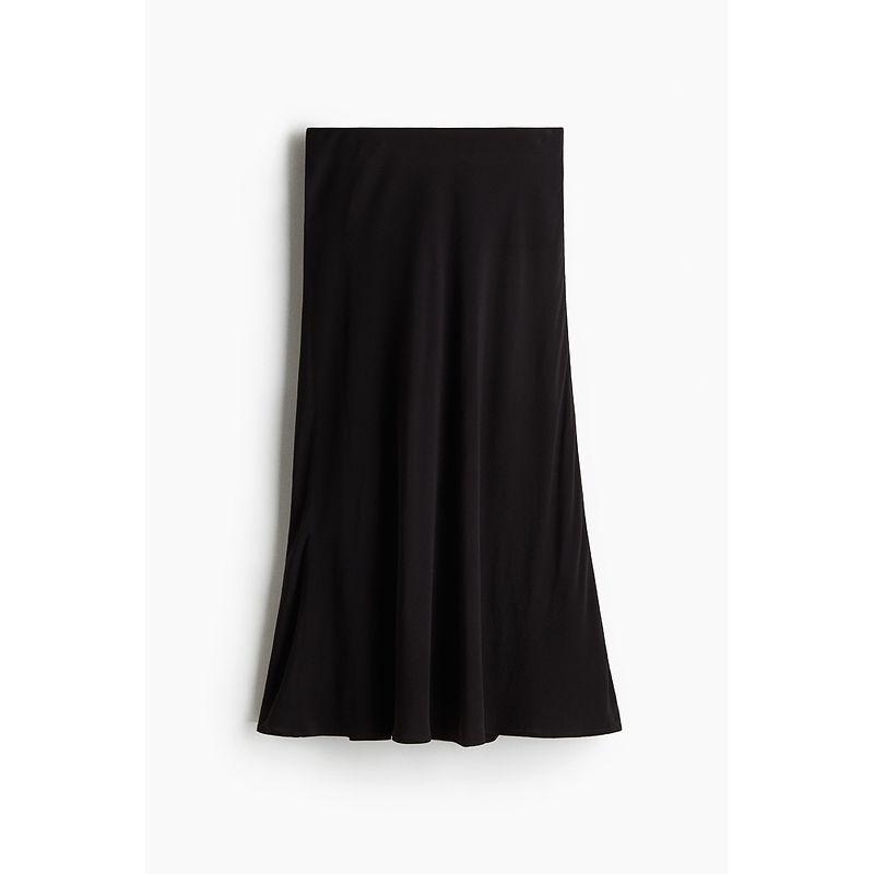 

HM 2025 Summer New Arrival Women s Clothing Fashion Casual Fit Flared Skirt 1293290 Black 165/80
