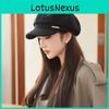 Retro Octagonal Beanie Hat With Cotton Material For Winter Warmth And Windproof Protection