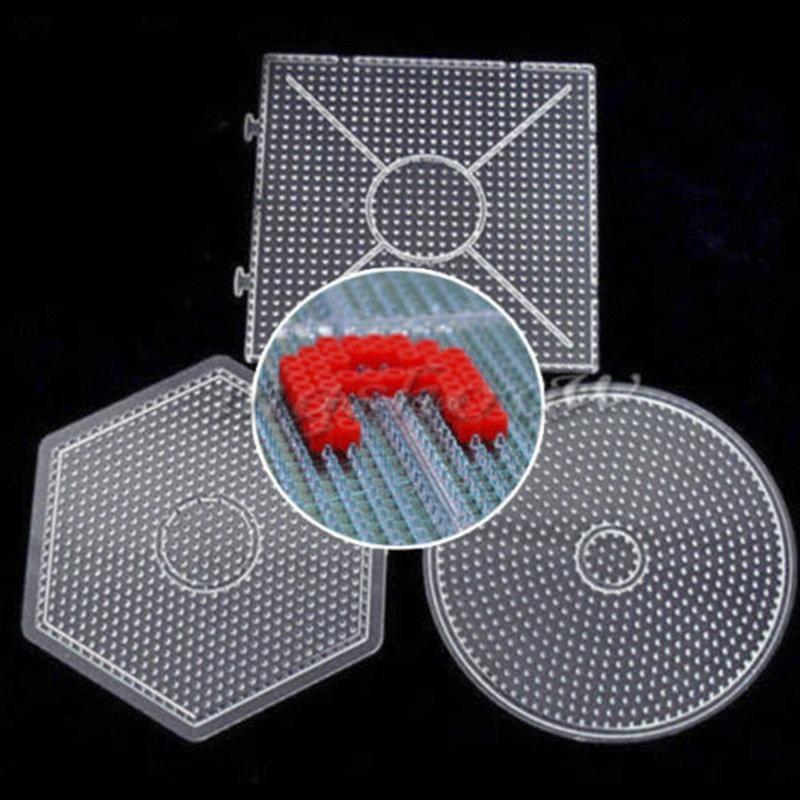 NEW Large Pegboards for Perler Bead Hama Fuse Beads Clear Square Design Board 15
