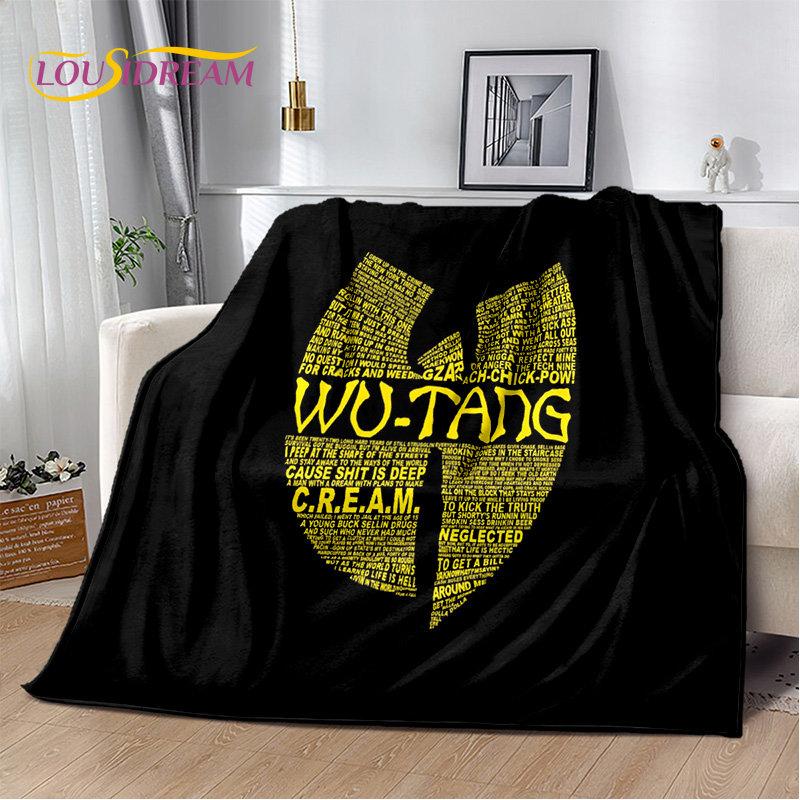 Wu T-TANG Clans Series Sign Soft Plush Blanket,Flannel Blanket Throw Blanket for Living Room Bedroom Bed Sofa Picnic Cover Kids