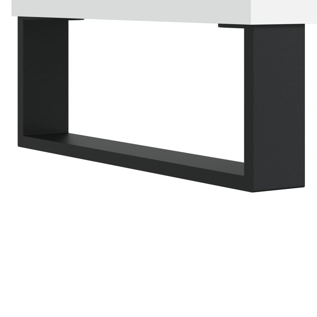  Coffee Table, White 100x50x45 Cm, Wood-based Material