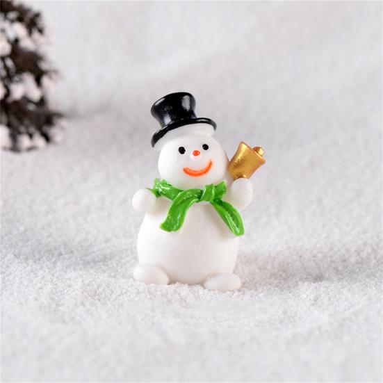 Statuie în miniatură, manopera rafinată, aplicație largă, rășină, tematică de Crăciun, micropeisaj, statuie de birou, ornament pentru casă