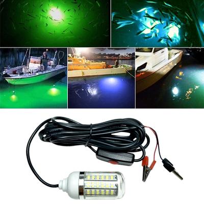 12V 100W LED Unterwasser-Angellicht Grün Köder Fischfinder Lampe 108 2835SMD Perlen Wasserdicht Ip68 Zieht Garnelen Tintenfische Krill an