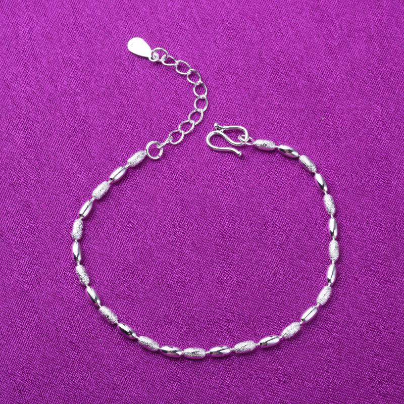 Silver Multi-layer Beaded Bracelet for Women - Fashionable Korean Style, Perfect Small Accessory or Gift