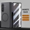 For Samsung Galaxy Z Fold7 Screen Protect Film Magnetic Electroplated Matte Phone Case For Magsafe Middle Hinge Shockproof Cover