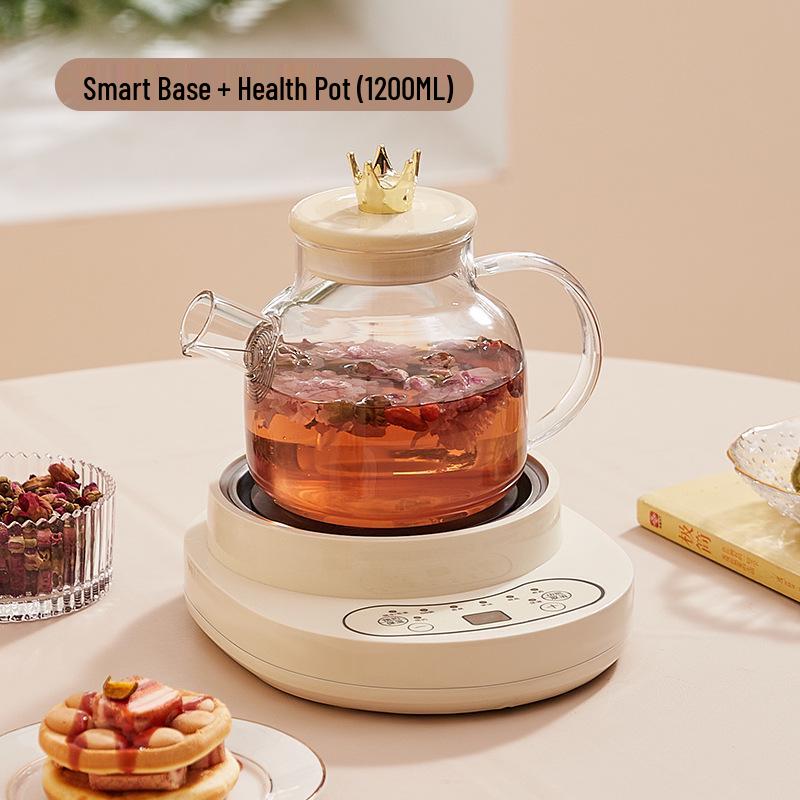 Multi-Functional Single-Serve Health Pot: Glass Tea Brewer & Constant Temperature Water Boiler