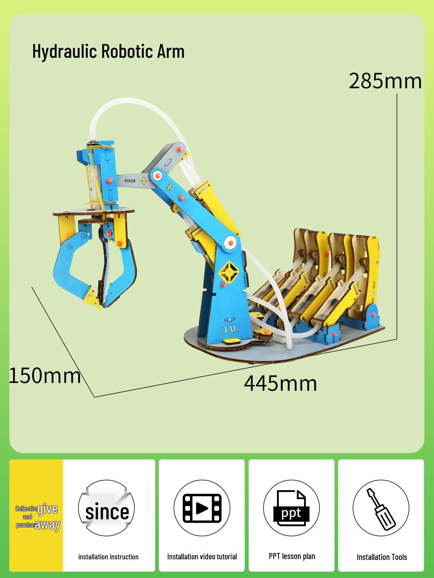 DIY Hydraulic Arm Kit: Explore Pascal s Law with this Hands-On Physics Experiment for Teaching Aids