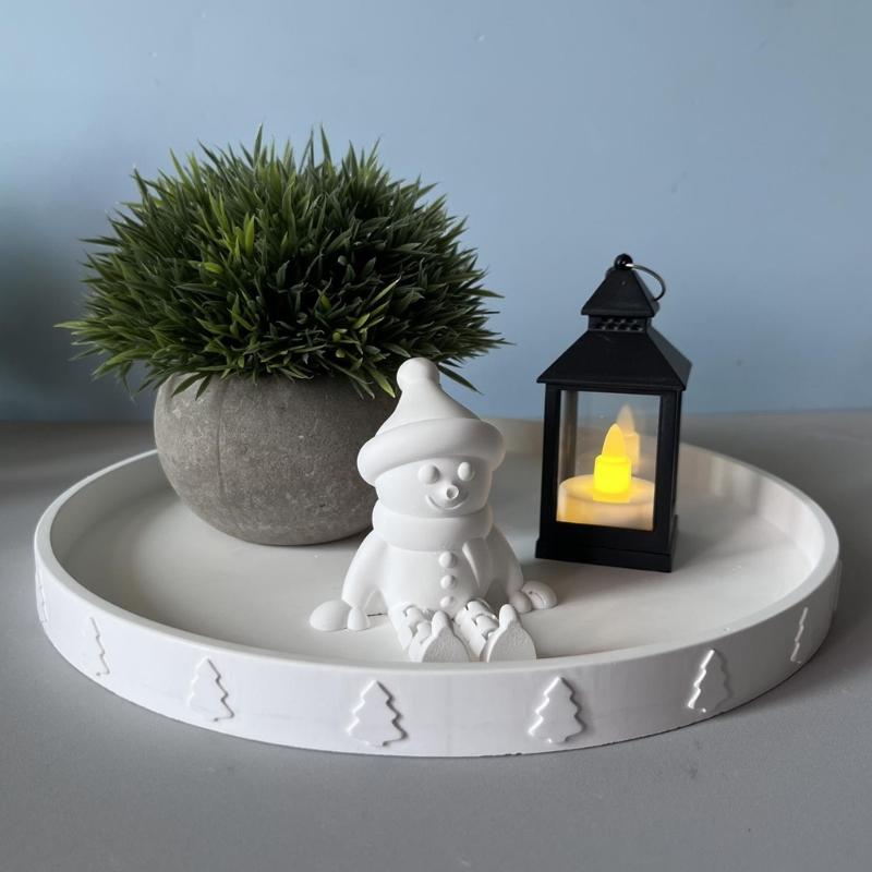 Resin Tray Mold Jewelry Tray Mold Silicone Coasters Mold Round Epoxy Mold for Casting Dish Storage Home Decors Art Craft