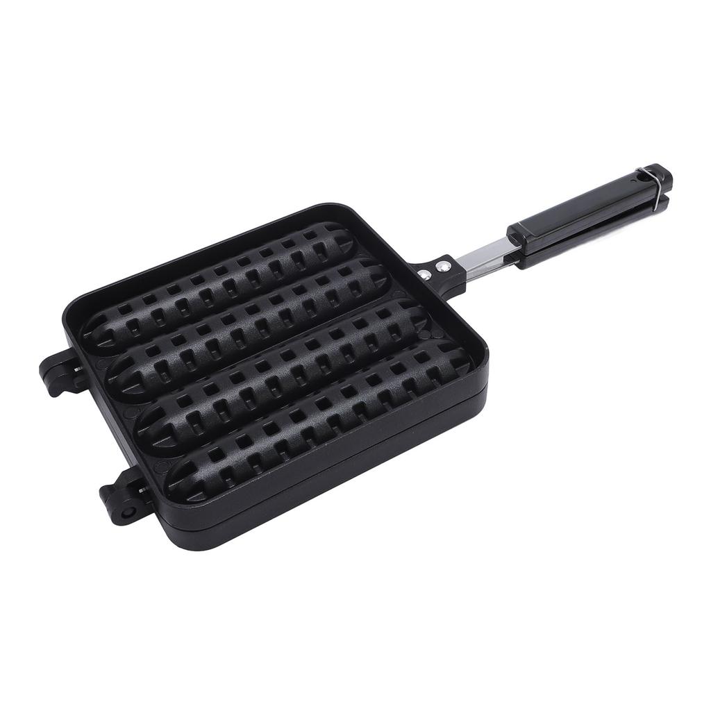 Patelnia do kiełbasek, pogrubiona, aluminiowa, wyjmowana patelnia do grillowania kiełbasek, idealna na rodzinny obiad i grilla