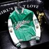 Chaqueta de Béisbol de Cuero PU y Algodón para Hombre, Tendencia Americana - Abrigo de Piloto de Invierno para Parejas, Acolchada Casual.