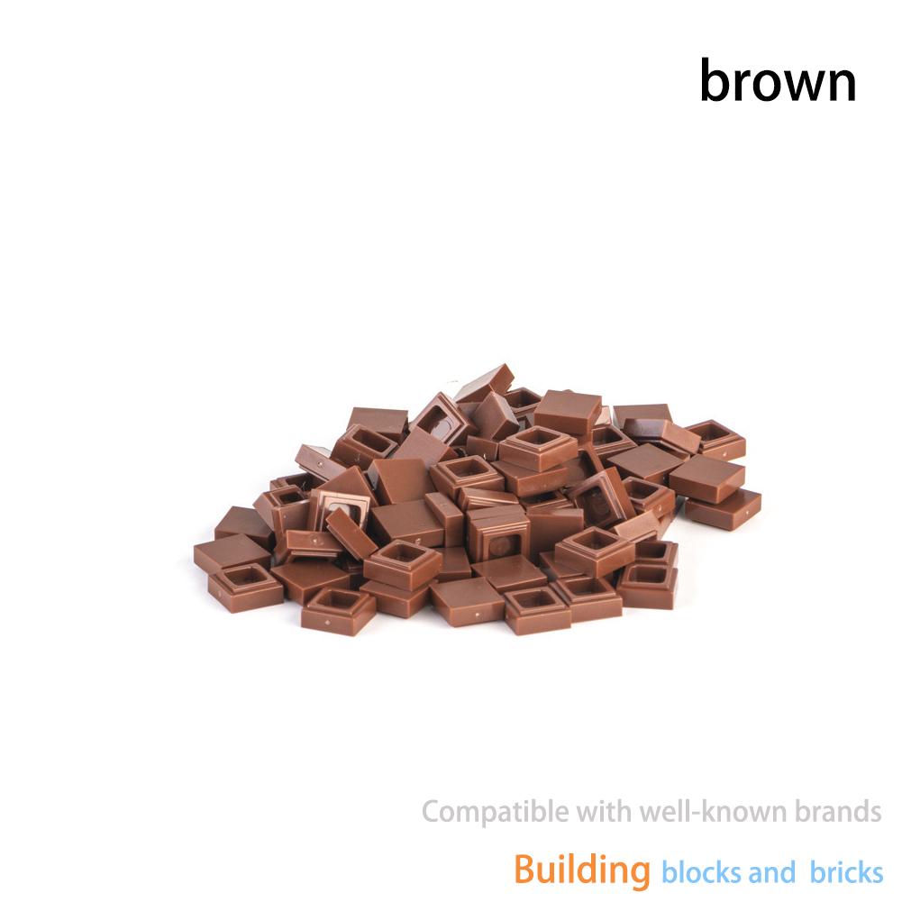 210pcs 1x1 Flat Ceramic Tile Building Blocks Bulk Accessories MOC Bricks Compatible with Brand 3070 Particle Children's Toys