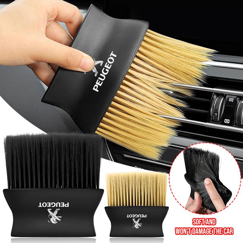1PCS Car Dedusting Brush Air Outlet Cleaning Brush Auto Caps For Peugeot 206 308 307 208 207 3008 2008 508 407 301 406 408 607