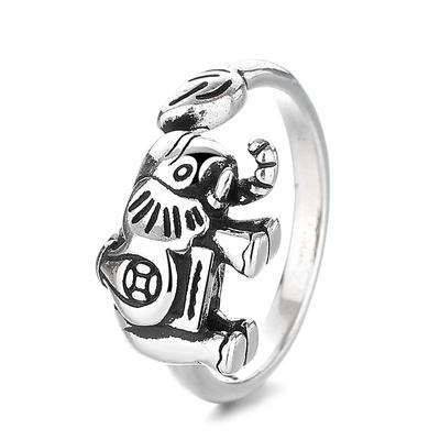 Female Elephant Ring Women 'S Retro Trend Personal Personal Operation Can Adjust The Niche Design Sense Creative Finger Ring 