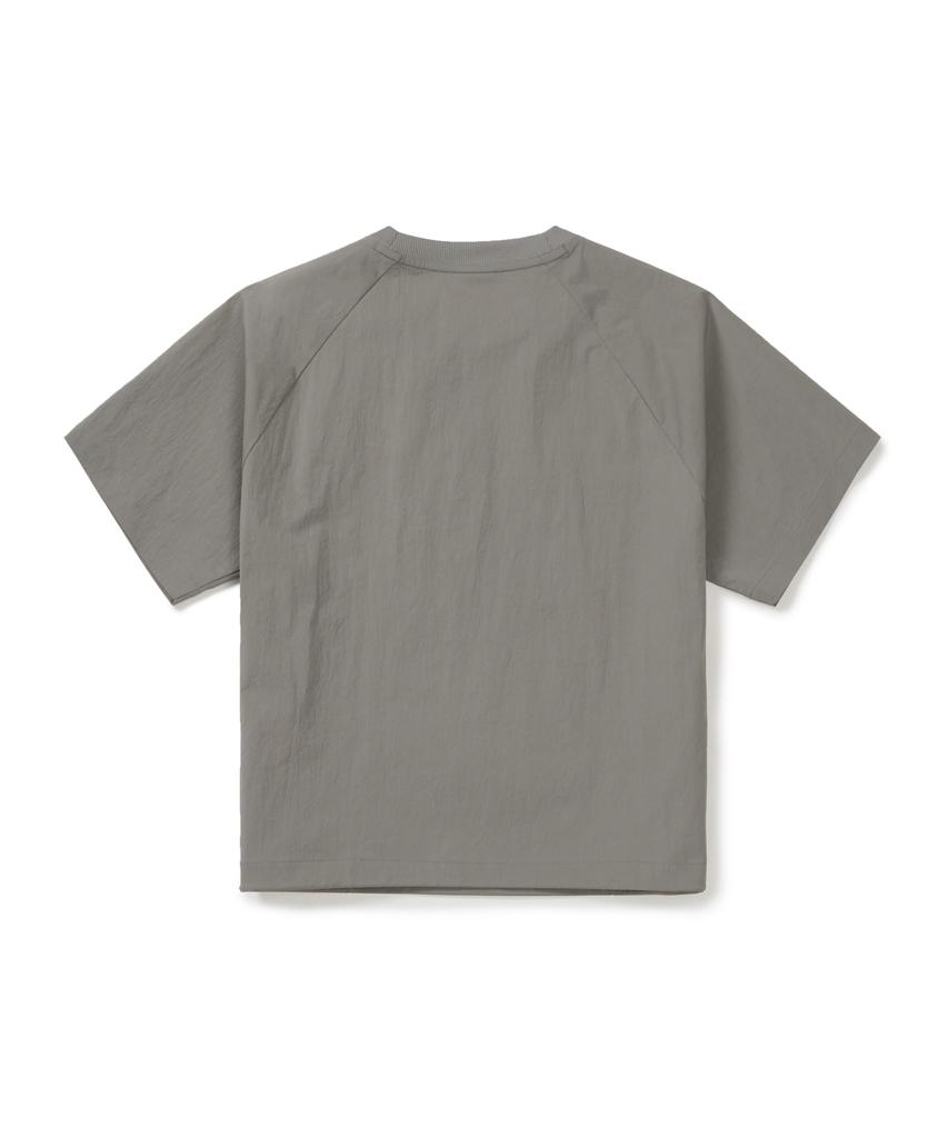 SNOWPEAK APPAREL Root Women'S Pocket Short Sleeve T-Shirt (S26Mwrts61) Vintage Gray