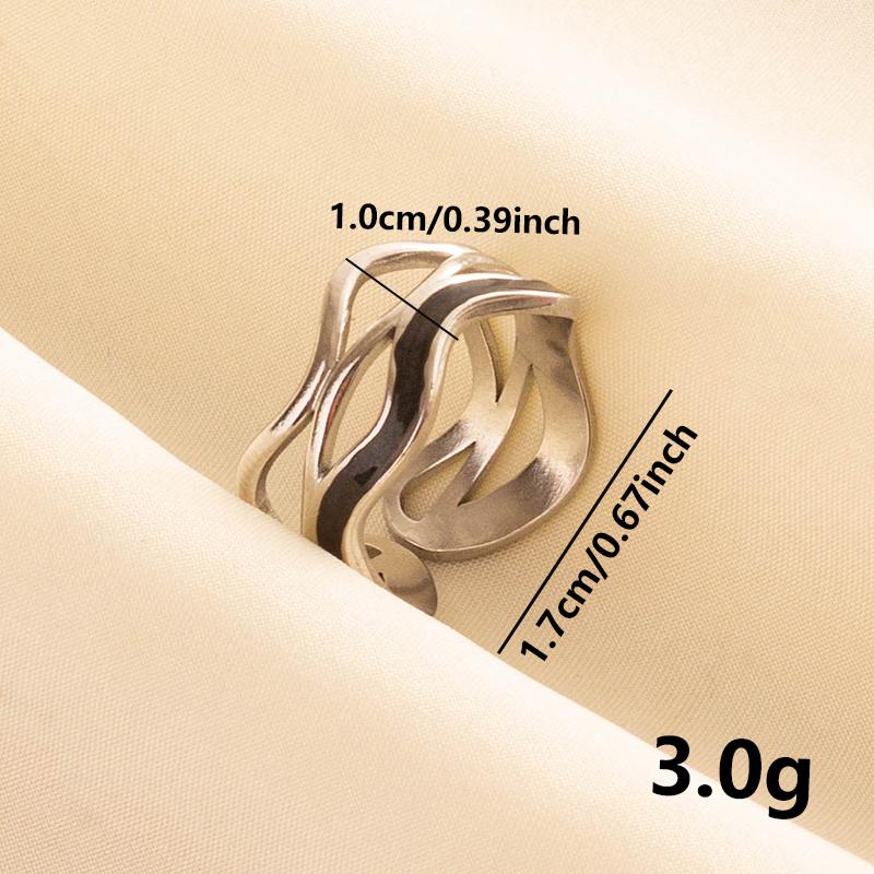 Punk Silver Color Black Enamel Sun Moon Star Eye Rings For Women Men Accessories Stainless Steel Ring Open Finger Jewelry Bagues
