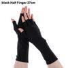Solid Mittens Driving Accessories Sunscreen Protection Half Finger Sleeves Fingerless Long Gloves
