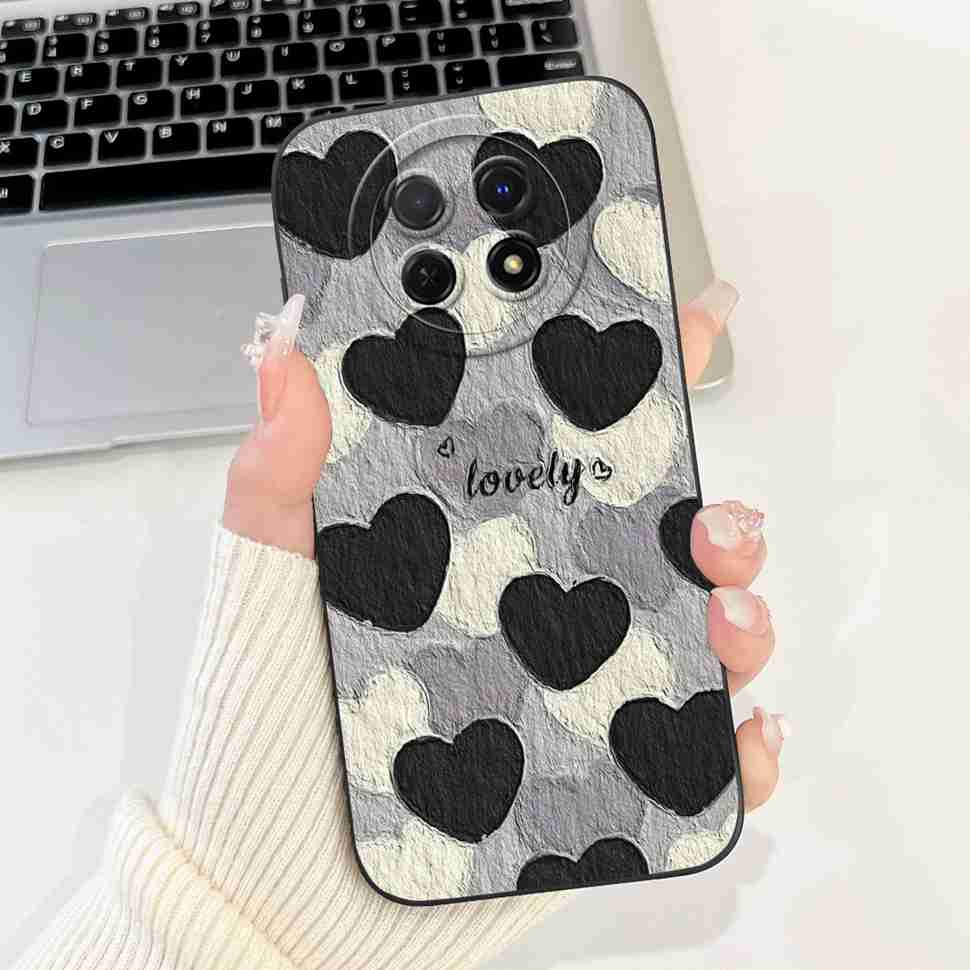 Für Huawei nova Y91 Hülle STG-LX1 Niedliches Cartoon-Kaninchen Weiche Silikonhülle Für Huawei Enjoy 60X STG-AL00 6,95" Schmetterlingsschale