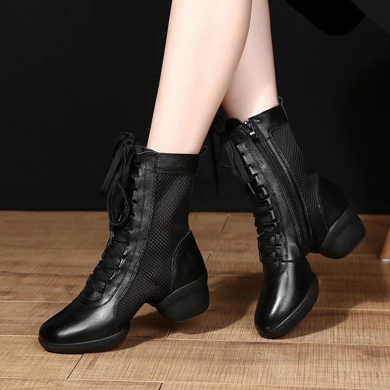  High Quality Dancing Boots Women Jazz Dance Shoes Soft Women's Ballroom Modern Dancing Shoes Ladies Ballet Boots Sneakers