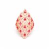 Purple Gold Luxury Court Rose Ruby Ring Rose Gold Plated Diamond Ring Women