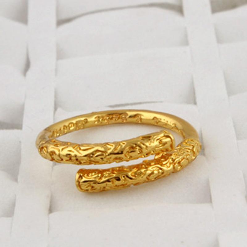 Fashionable Retro Men's Ring Tight Hoop Curse Punk Sun Wukong Golden Hoop Couple Ring