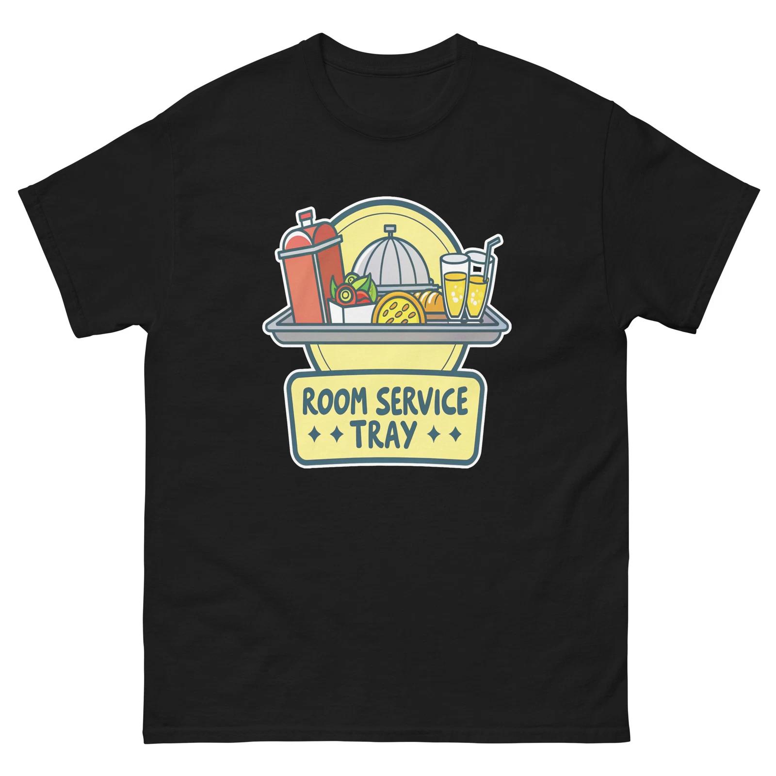 Room Service Tray Hotel Item Travel Motel T-Shirt 2XL
