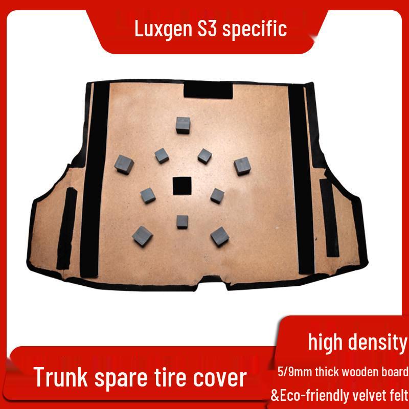 Compatible Trunk Spare Tire Cover Mat for Luxgen Rui3/S3