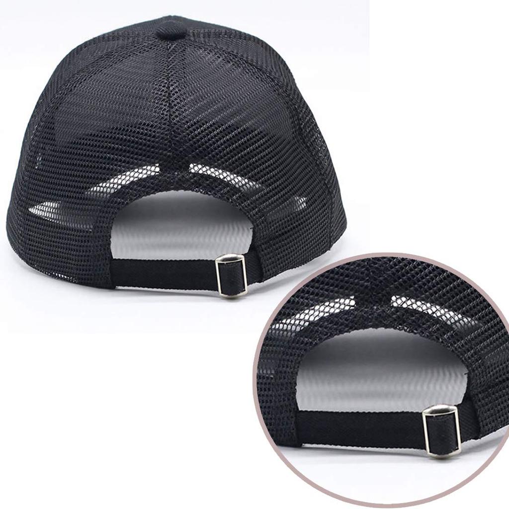 Spargel Short Brim Mesh Plus Sizes to UV Protection Cap, Men's, (Up 65cm), Spring, Summer, Autumn, Women's, (Red, XL)