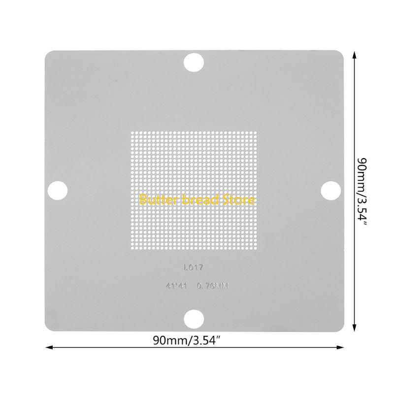 W89C 90x90mm BGA Reballing Stencil 10/27Pcs BGA Template Suitable Laptop