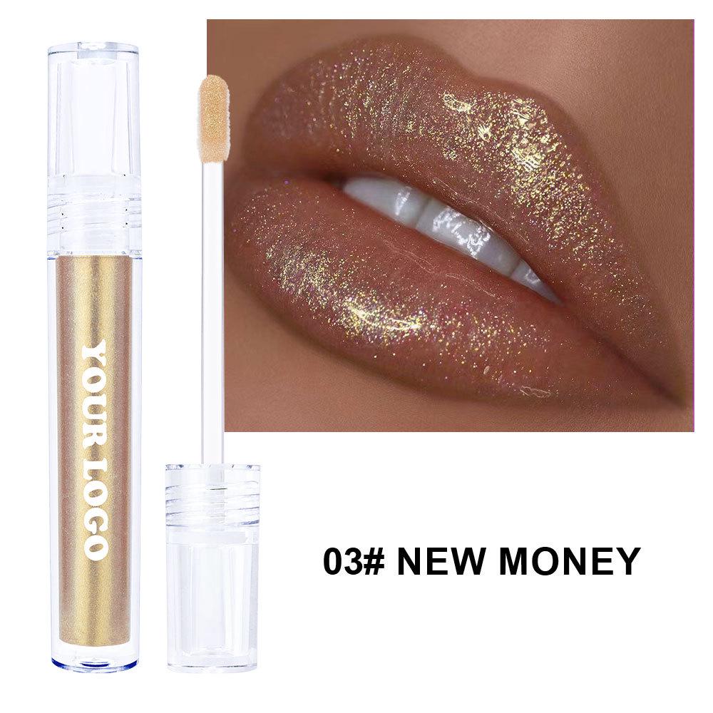 Border-Free Clear Mirror Lip Gloss/Lip Jelly - Non-Stick, Long-Lasting, Plumping Gloss.