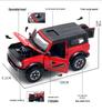 1/24 Alloy Off-Road Vehicle Model Pull-Back Toy with Sound & Light