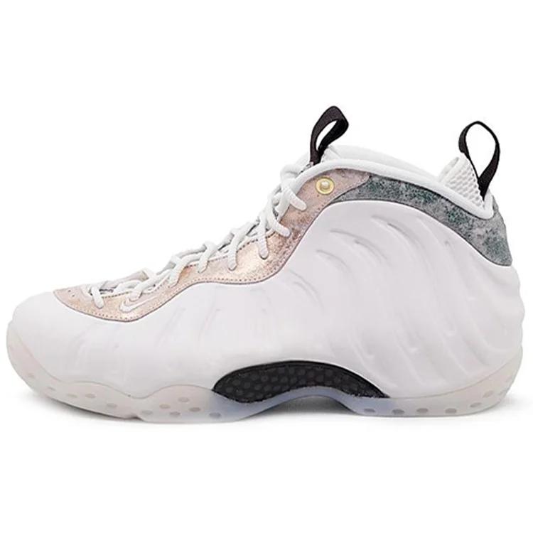 Nike Womens Air Foamposite One 'Summit White' (women's sizes) Summit White / Summit White-Oil Grey Basketball Shoes AA3963 101