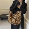 Casual Leopard Print Shoulder Canvas Bag Tote Bag New Korean Version Ins Commute To Work Casual Fashion Simple Cloth Bag