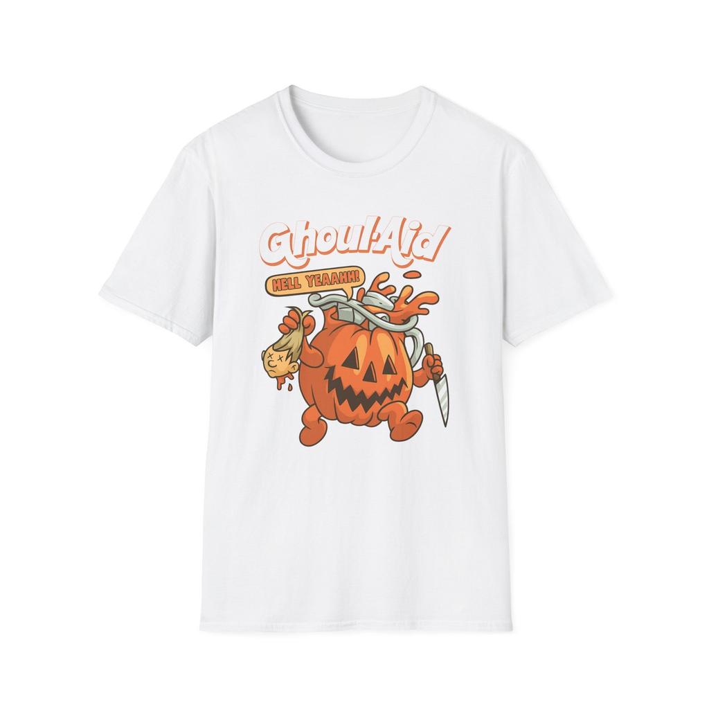 Copy Of Men'S Halloween Ghoul Aid Pumpkin Graphic T-Shirt, Unisex Tee For Fall