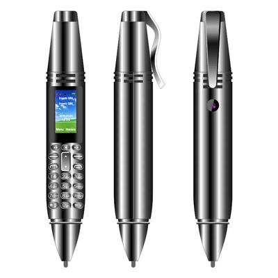 AK007 Pen Style Mini Pocket Phone 0.96inch Screen GSM 2G Dual SIM Card Bar Mobile Phone Support Bluetooth Voice Recorder Mp3 FM