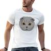 Scottish Fold Cat TShirt Lightweight Basic Short Sleeve Shirt
