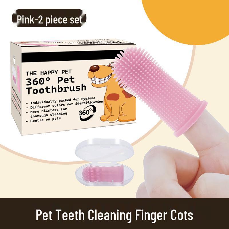 Pet Finger Toothbrush for Cats and Dogs - Universal Oral Care & Tartar Removal Tool