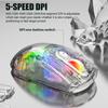 XYH20 Mouse BT5.0 2.4G Wireless Mouse 3-mode  2.4G Wireless BT5.0&USB Wired Transparent RGB