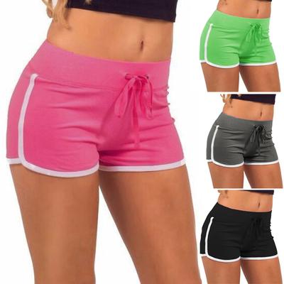 Women Sexy Girls Yo-Ga Short Running Peach Hip Sports Leisure Summer Skinny Patchwork Shorts Fashion Underpants
