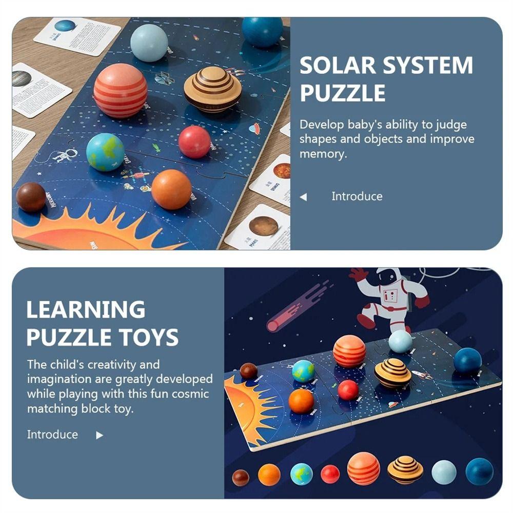 Universe Cognition Solar System Puzzle Toy Eight Planets Planet Board Toy Parent-child Interactive