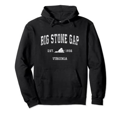 Big Stone Gap Virginia VA Vintage Athletic Sports Design Hoodie