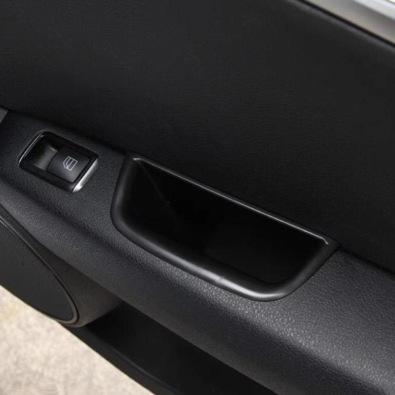 Cutie de depozitare originală pentru ușa mașinii pentru Mercedes Benz Clasa C W204 2008-2014, plastic ABS, organizare pentru mânerul ușii auto