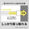 HEIAN SHINDO Tension Rod, Spring-Type, Heavy Duty, Slim L, White, Width 110-190cm, Load Capacity 8-2kg, Pipe Diameter 1.6cm, NSW-7, Heian Shindo Kogyo