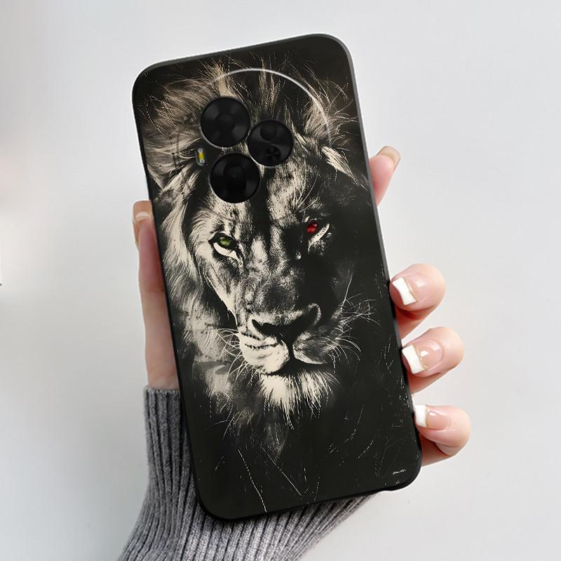 New Soft Black Casing For TCL NxtPaper 60 Ultra Green Cartoon Rabbit Pattern Shockproof Cover For TCL Ion X/TCL Ion V Case