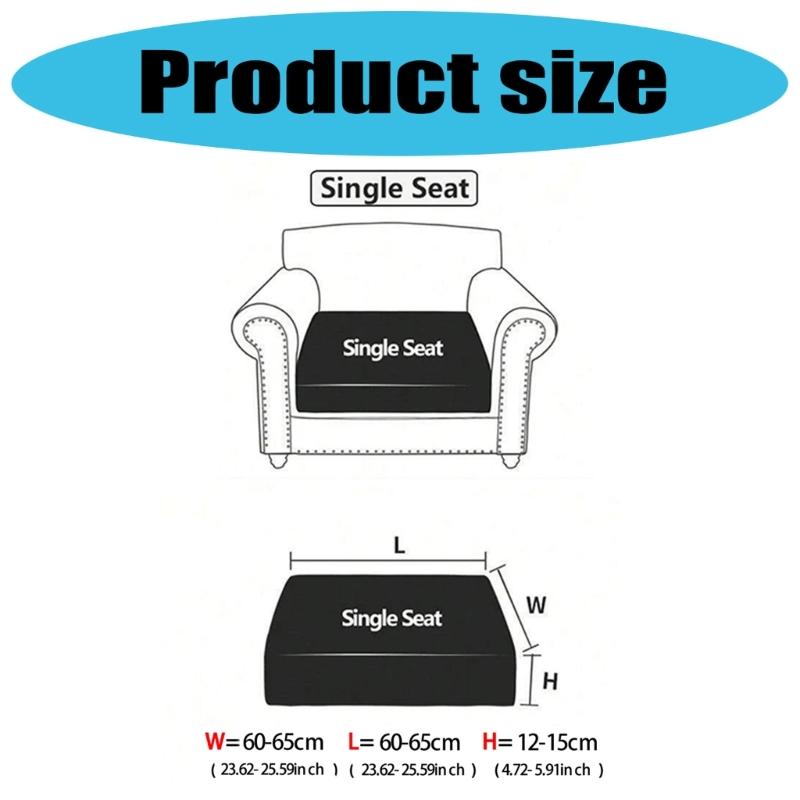 Sofa Protector TPU Film Reinforced Waterproof Technology Stretchable Washable Couch Cushion Cover for Sectional Couches