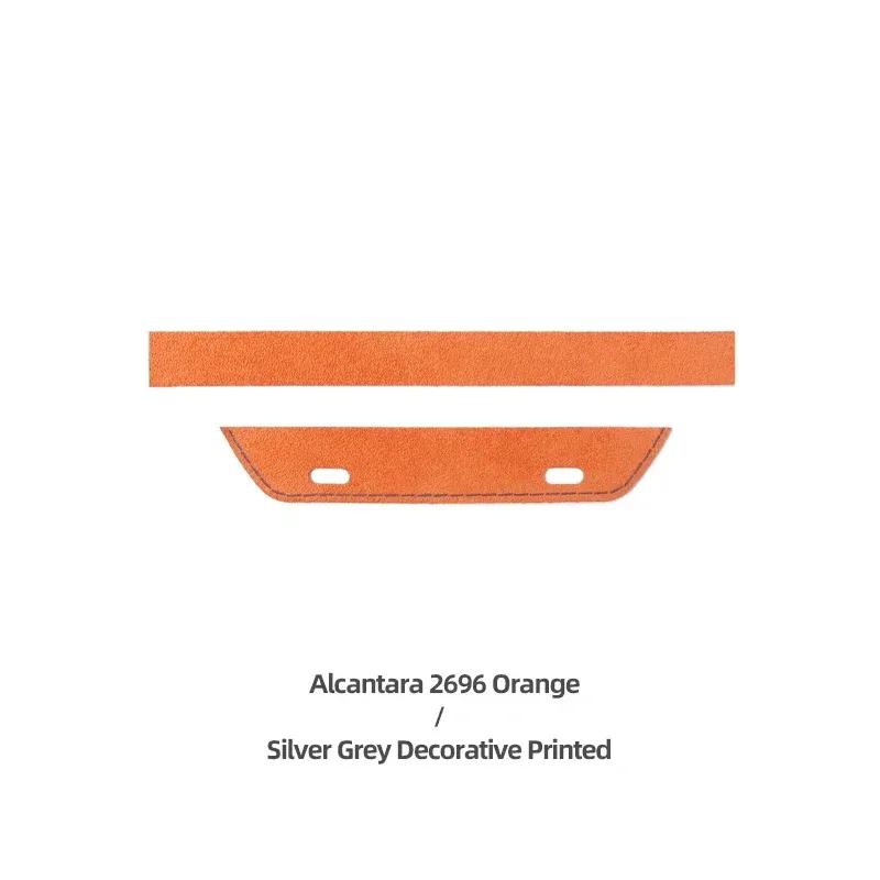 Betterhumz For Tesla Model 3 Highland 2024- Made of Alcantara Car Rear Air Vent Outlet Sticker Trim Decoration Strip Accessories