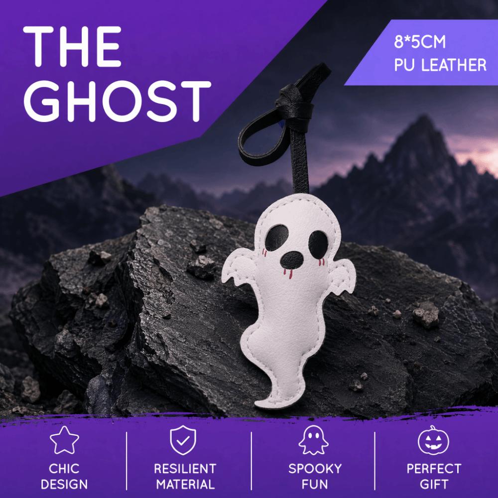 Lanyard Ghost Keychain White Leather Pendant Cute Halloween Bag Charm Party Supplies