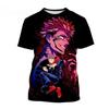 Anime Jujutsu Kaisen 3D Print T-Shirt Women Kasumi Miwa Zenin Maki Ultimate Mechamaru Casual Short Sleeve Graphic Tees