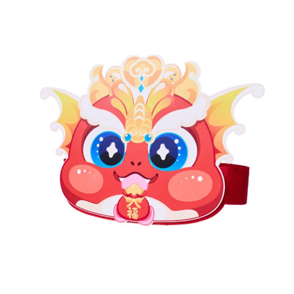 Cute Zodiac Snake Head Hat Traditional New Year Party Headgear  Boy Girl Gifts