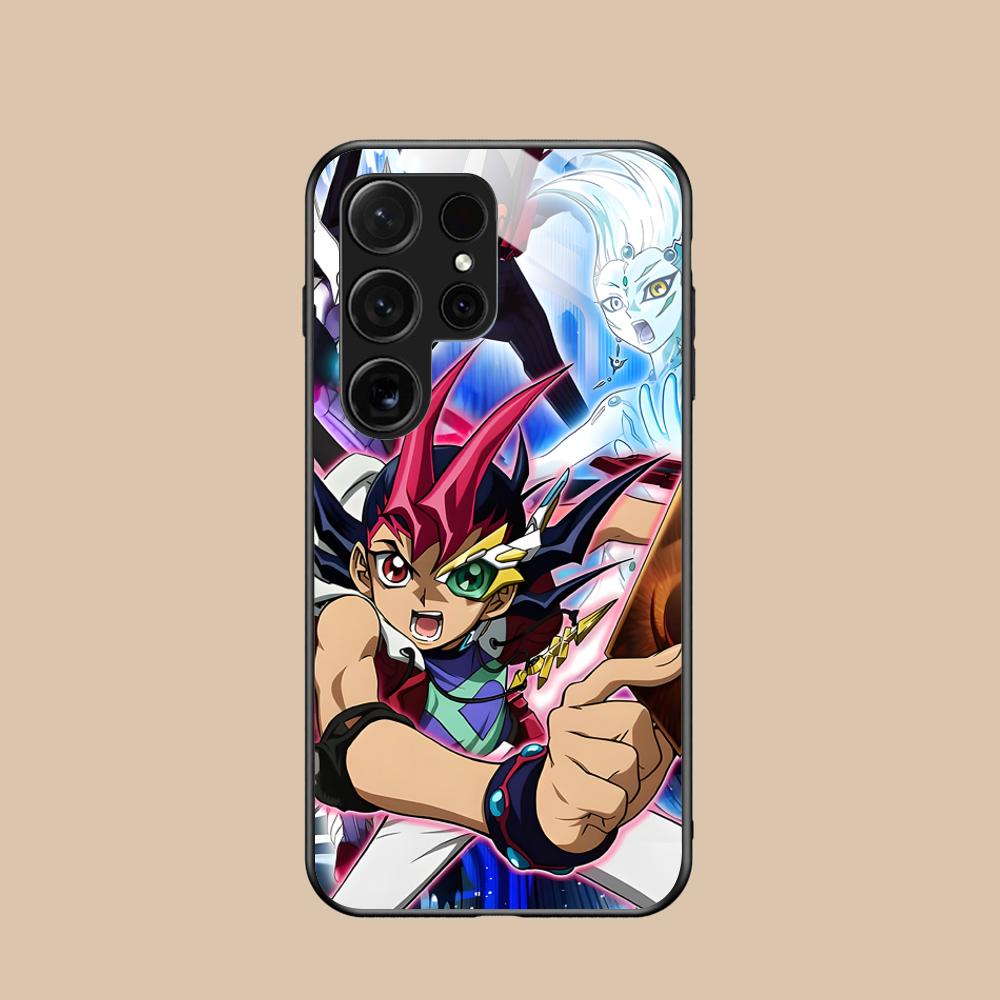 Yugioh Yuma Tsukumo Mobile Phone Case for Samsung Galaxy A56 55 54 53 52 51 36 35 34 23 16 15 5G Glass Colorful Cover Luxury