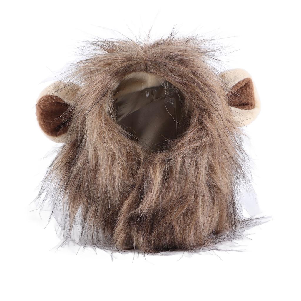Mane Wig for Cat Strap On Cute Hair Cat Clothes Funny Pet Headwear Furry Costumes for Cats Small Dogs